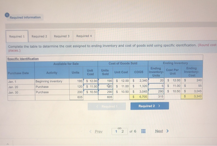 Exercises below. (The following information applies to the questions displayed below.) Laker