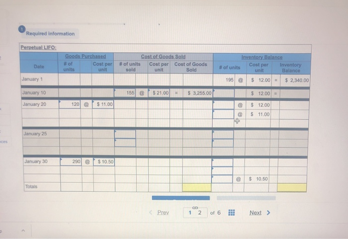 = $2,340 155 unitse S 21.00 Date Activities Jan. 1 Beginning inventory