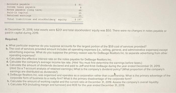 the Year Ended December 31, 2019 Commissions revenue Cont of services provided