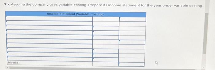 $120 per unit. Direct materials Direct labor Variable overhead fixed ovechead Variable