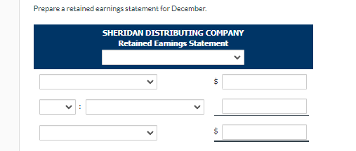 statement for December