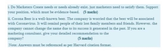  1. Do Marketers Create needs or needs already exist, just marketers