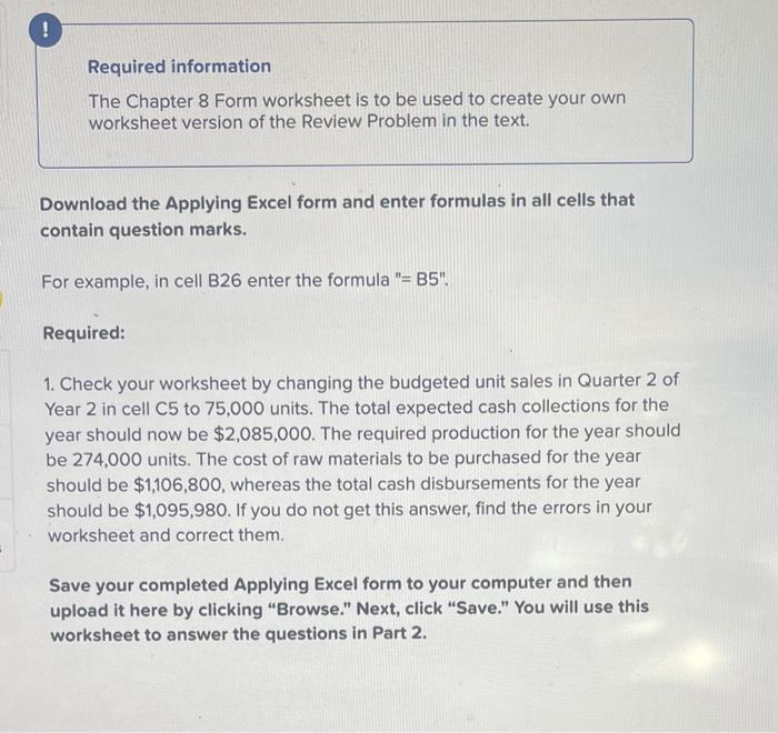 the instructions for the excel sheet are first. please fill out all