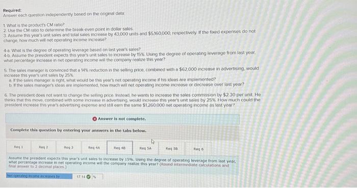 units and $5,160,000, respectwely if the foxed expenses do not change, how