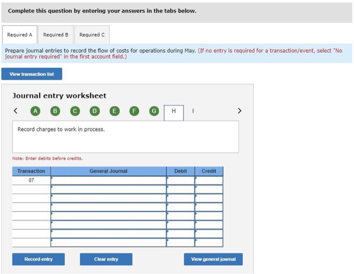 such jobs on May 1 with the following costs. Materials and equipment