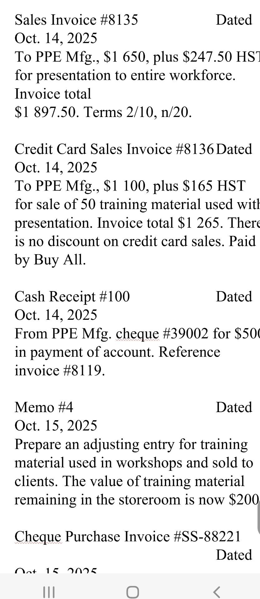 4, 2025 From Clear Signs, $460, including HST (\$347.83+ HST \$52.17) to