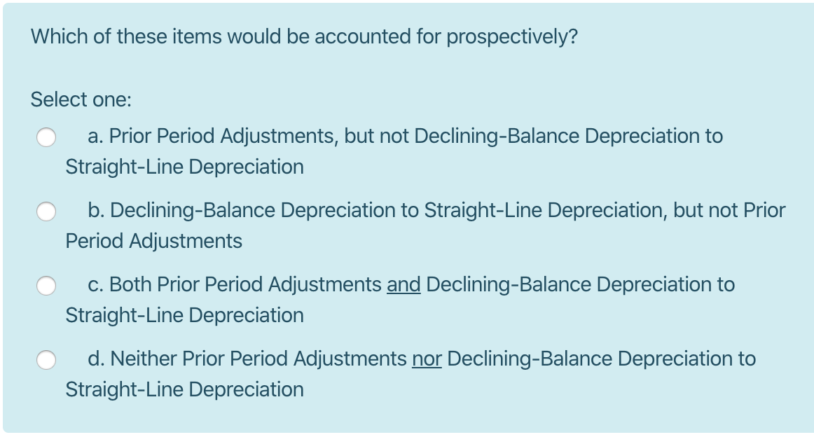 Cumulative Effects Adjustment at the bottom of the income statement, but not