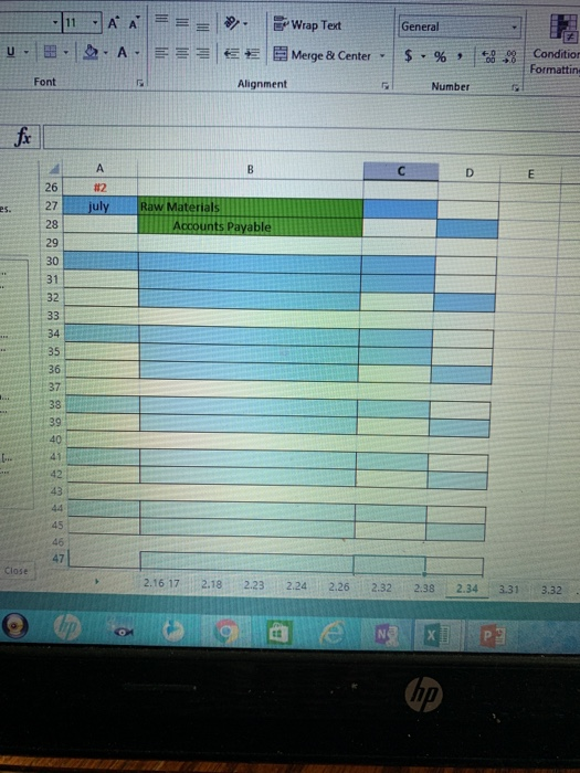 Statement. Racing Bikes, Inc., produces cu H TE F G Calculating the