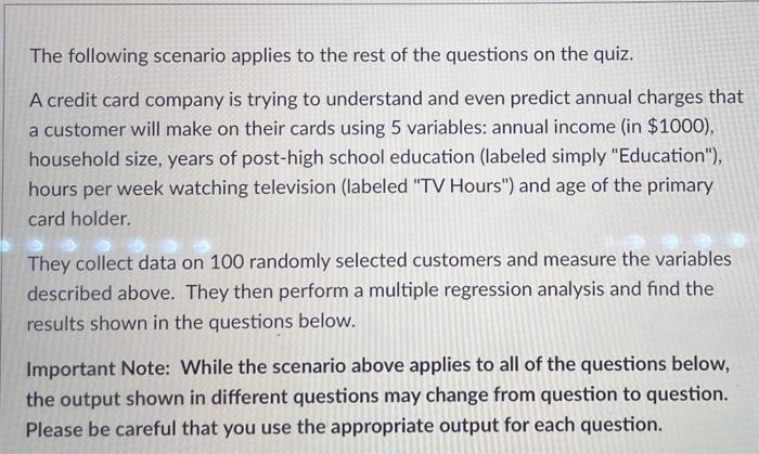 the same). SUMMARY OUTPUT Regression Statistics Multiple R 0.732 R Square 0.536