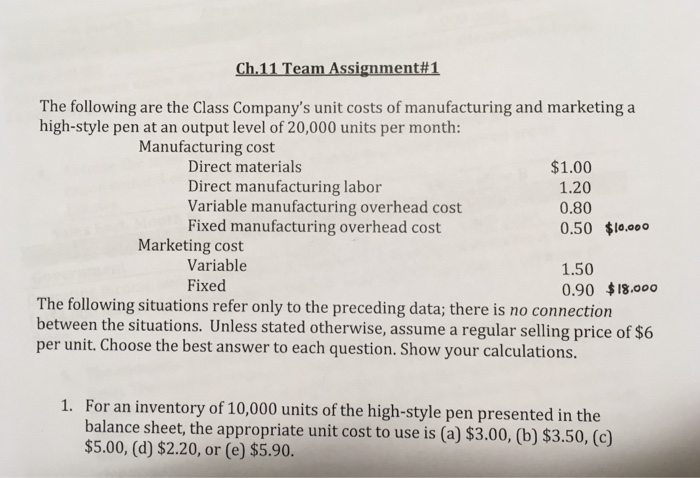  This is about a managerial accounting question. Regarding to question 1,
