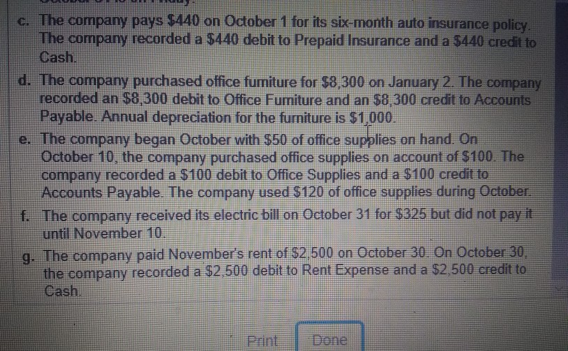 not made, indicate which specific category or categories of accounts on the