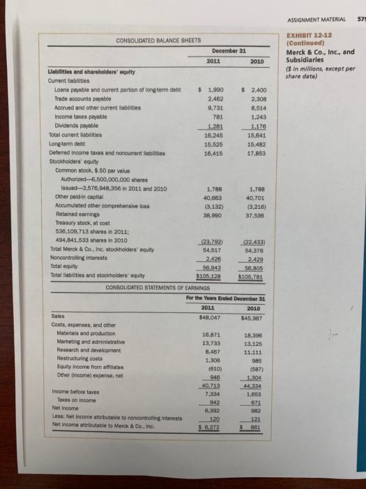 the two companies by using the common size statements 12-32 Computation of