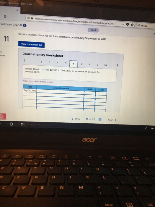 1002 23 Returned damaged supplies for a cash refund of $105. 30
