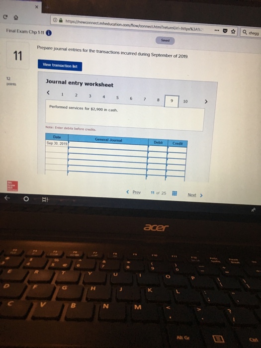 30 Iasued Check 1004 for 1,050 to pay the rent for Oetober.