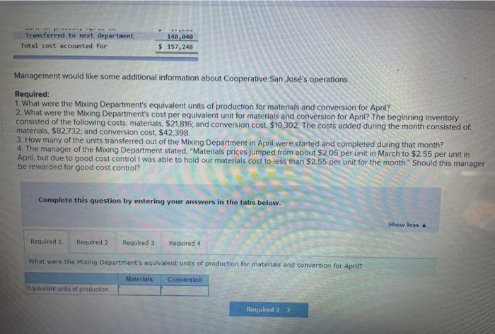 Weighted-Average Method [LO5-2, L05-3, L05-4) Cooperative San Jose of southern Sonora state