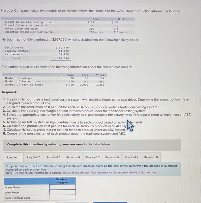 and the two product lines: Required: 1. Suppose Hazeinut used a traditional