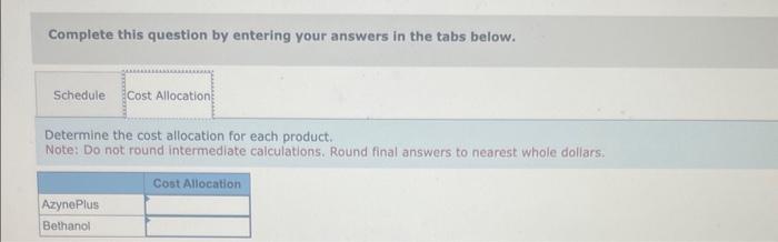 1, two products emerge: Azyne and Bethanol. Azyne is further processed in