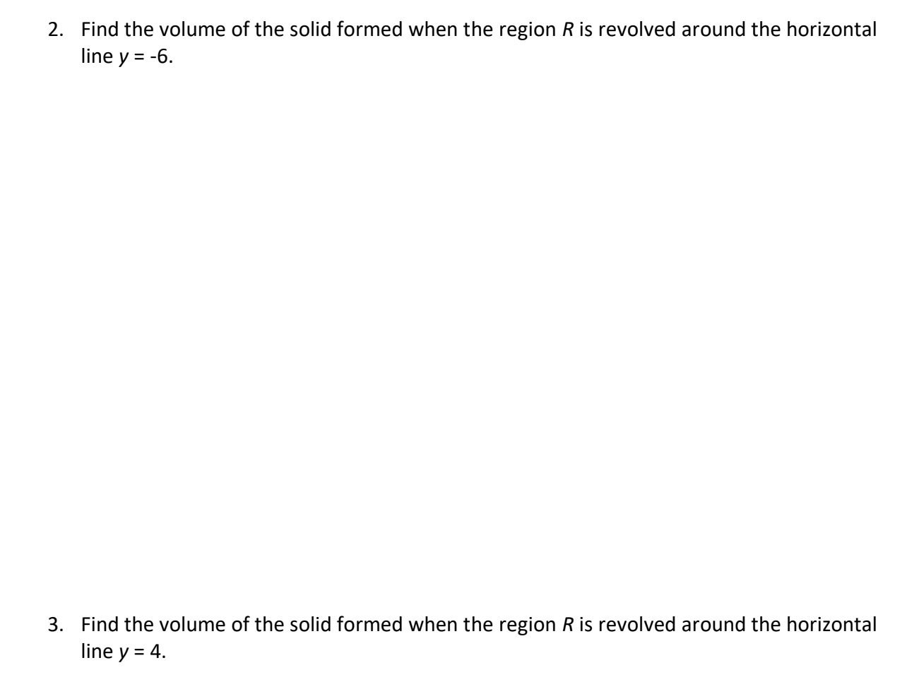 bounded by the graphs of f(x) = 3 cos in the figure