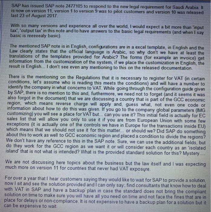  1- How many notes have been issued by SAP regarding the