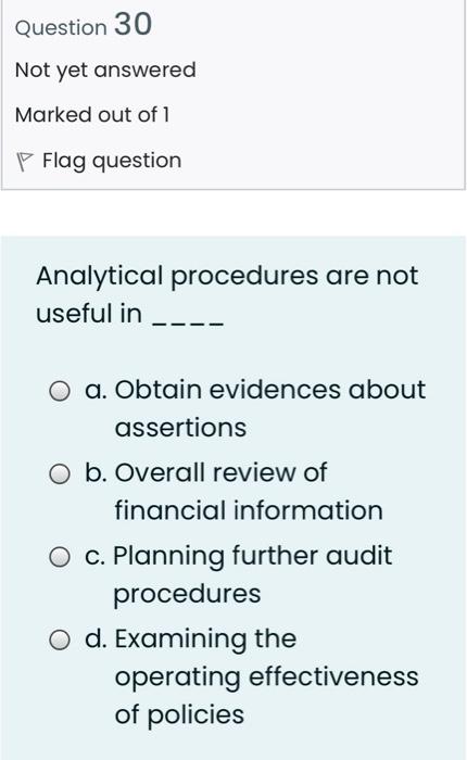 out of 1 P Flag question An auditor found an error in