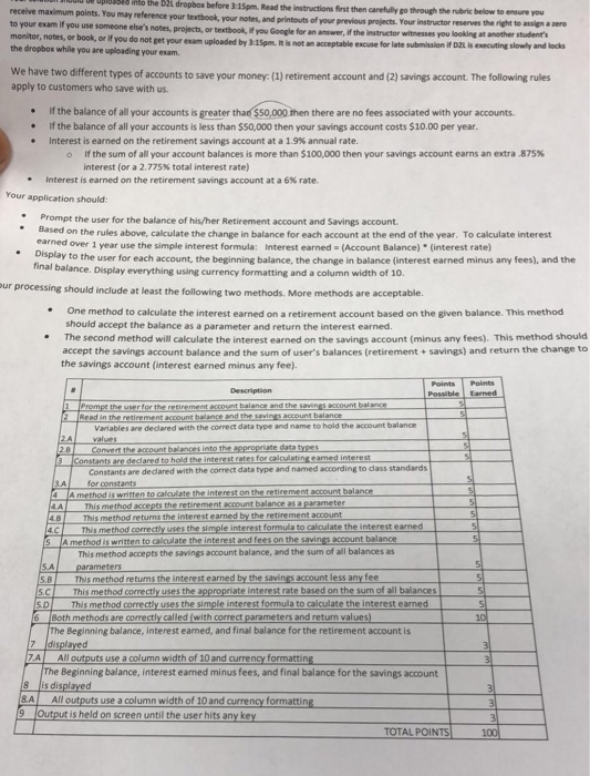  receive maximum points. You may reference your textbook, your notes, and