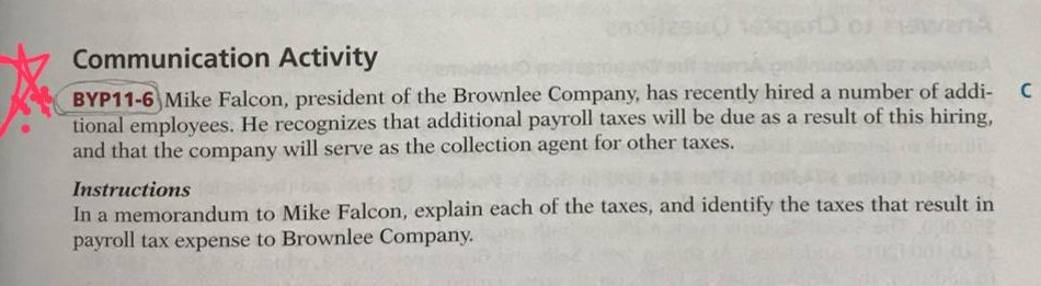  need answer by computer not handwrite Communication Activity BYP11-6 Mike Falcon,
