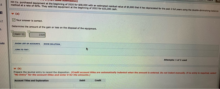  pls help with part B - - - HH Co. purchased