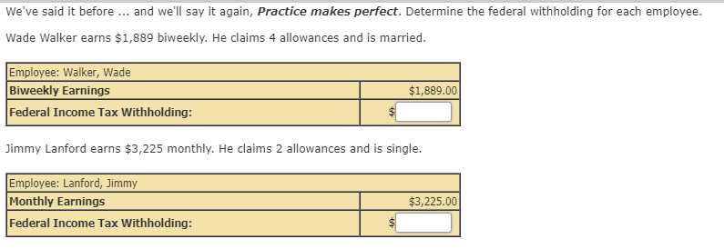 weekly. She has 2 allowances and is married. Employee: Lucy Cooper Weekly