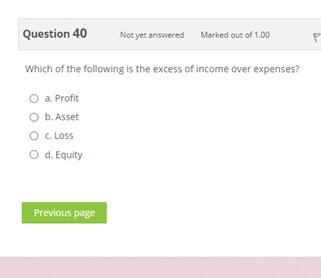 O d. Sales Question 37 Not yet answered Marked out of 1.00