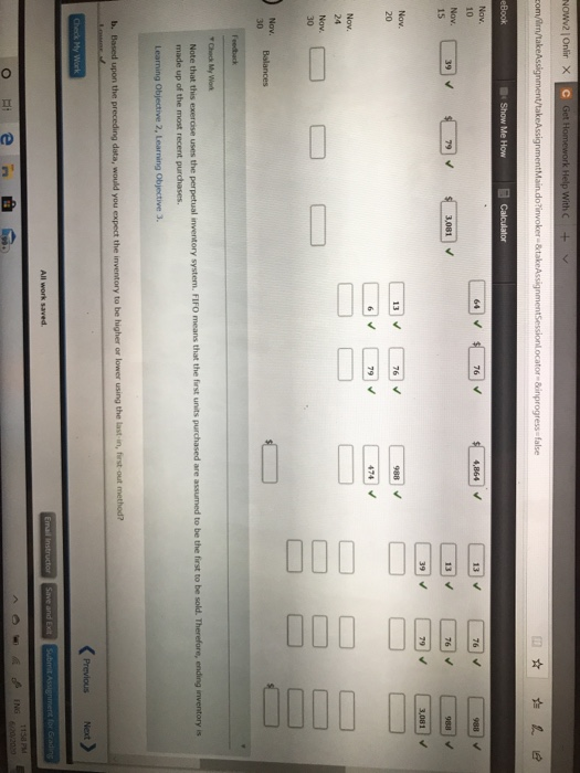 Calculator Perpetual Inventory Using FIFO Beginning inventory, purchases, and sales data for