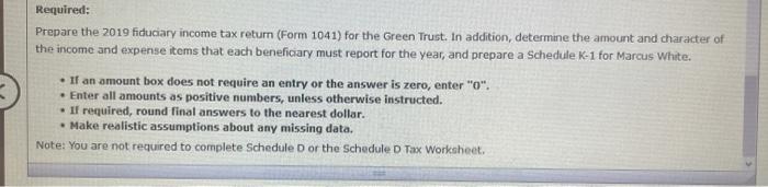 addition, determine the amount and character of the income and expense items