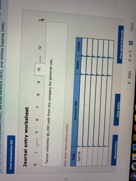 payable created on April 3. 19 The company paid $6,000 cash for