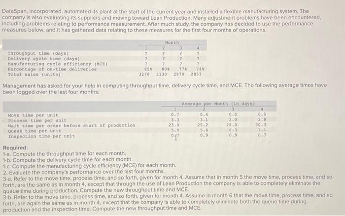 All data provided! Thank you! 10/9 Complete this question by entering your