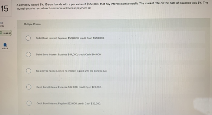 please help with multiple choice :( A company issued 8 % ,