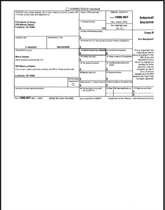 provide it. Carlos and Maria live in Lubbock, Texas. They have two