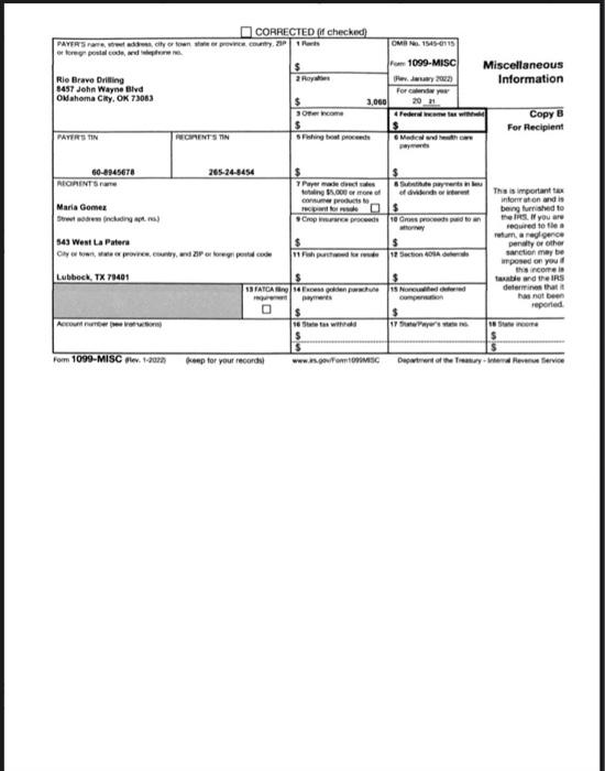 provided the following information: Their current mailing address is 543 West La