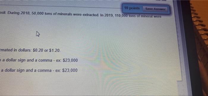 308, etion Status: es onse 20,000 for the right to extract mineral