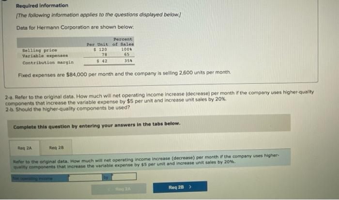 Please fill in the chart and answer the question. Required information (The