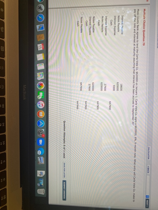  CALCULATOR s 4 BACK NEXT Multiple Choice Question 79 Moss County