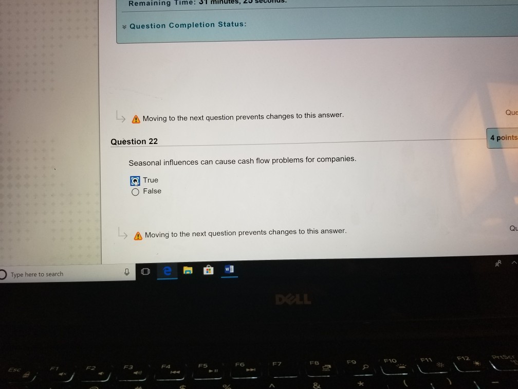 Remaining Time: 1 mihuts, 2 secns Question Completion Status: Que Moving