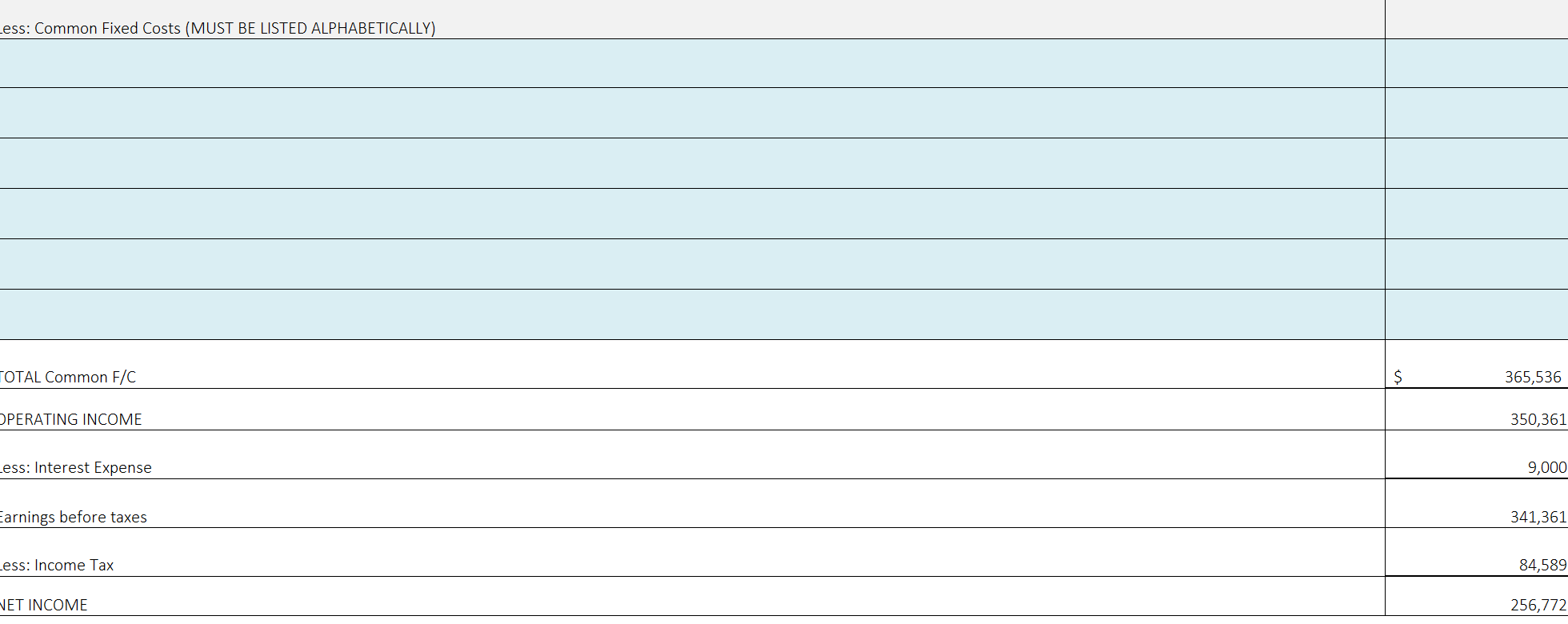 have been pleased with the operating income to date as shown in