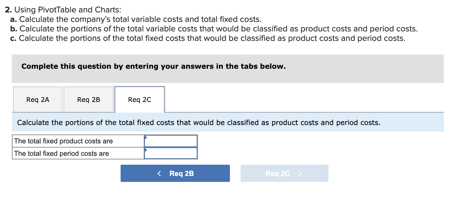 Purchasing ndirect labor: Quality Control : direct labor: Packaging & Shipping ndirect