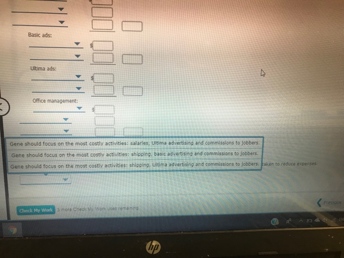 provided the following information a. Salaries for his office (indluding himself at