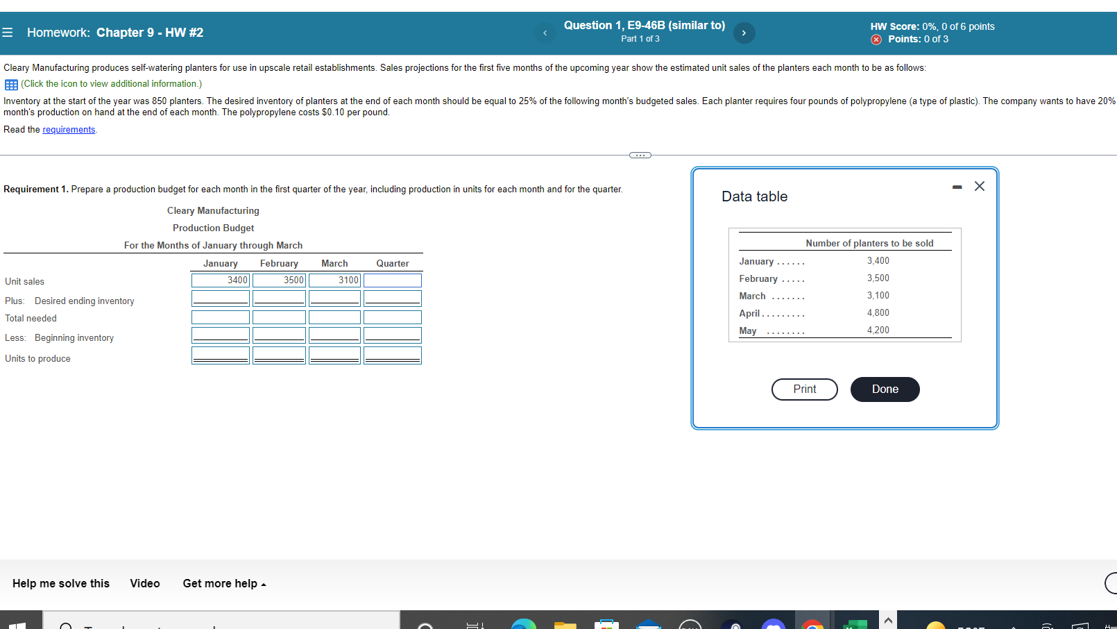 Parts 2 and 3 also. = Homework: Chapter 9 - HW #2