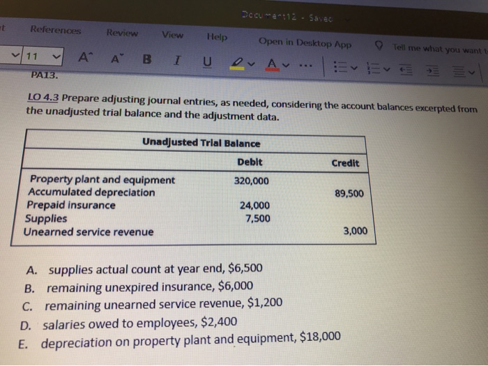  Document12 References Review View Help Open in Desktop App Tell me