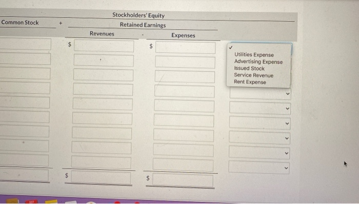 3. 4. 5. Stockholders invested $38,500 in the business in exchange for