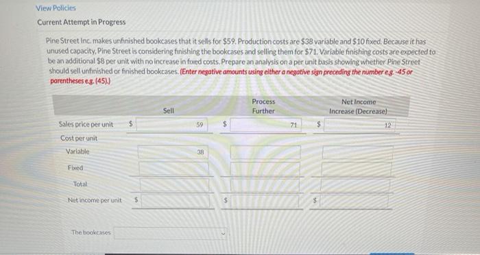  View Policies Current Attempt in Progress Pine Street inc. makes unfinished
