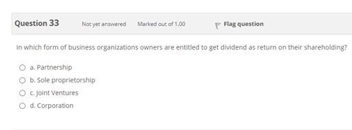 will rate you Question 31 Not yet answered Marked out of 1.00