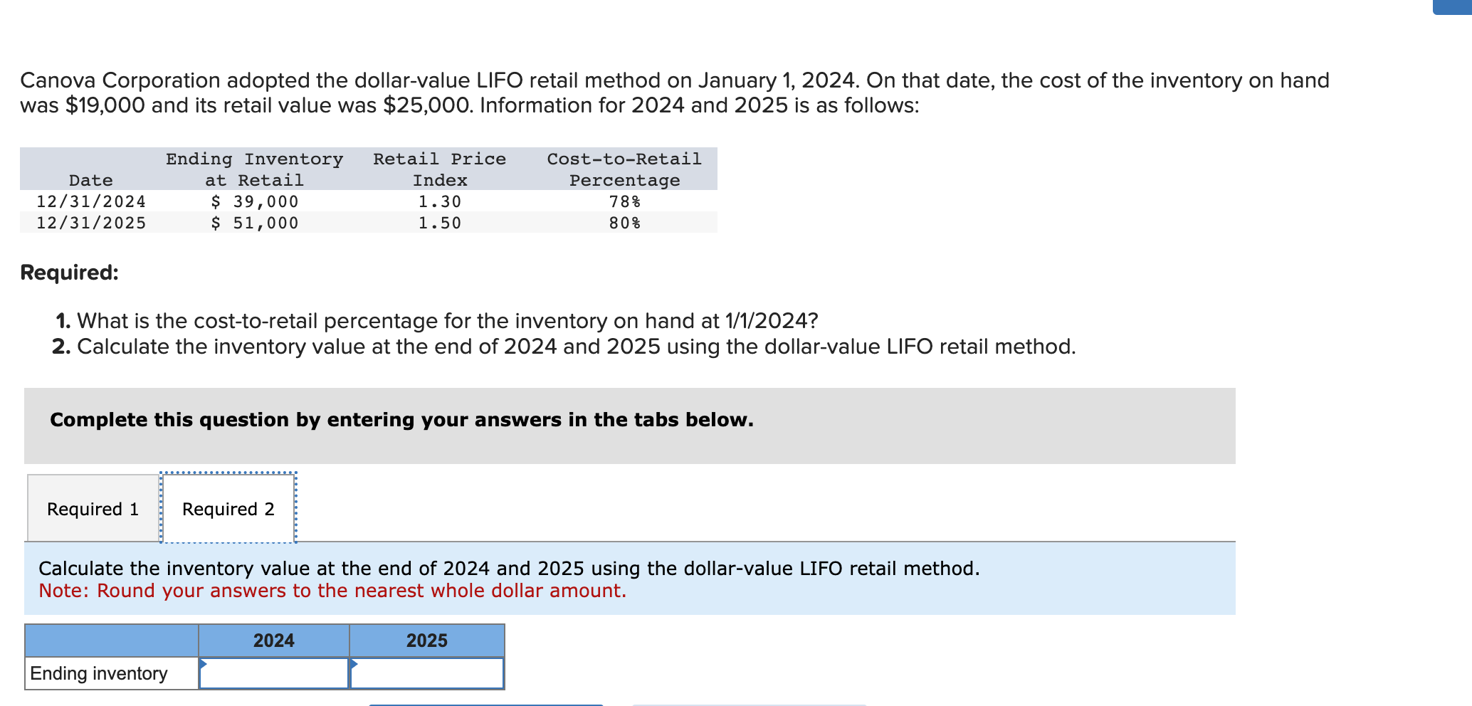 PLEASE GIVE SOLUTION IN THE SAME FORMAT AS THE IMAGETHANK YOU! Canova