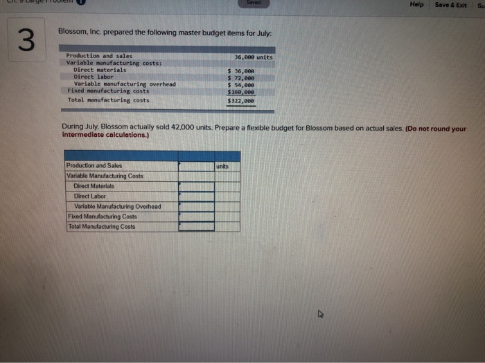 Have some difficulty solving this correctly. Saved Help Save & Exit Su